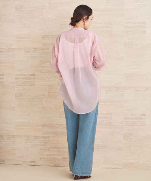 plage（プラージュ）の「organdy sheer シャツ（シャツ/ブラウス・レディース・ブラック/ピンク/ホワイト・FREE）」の15枚目の写真