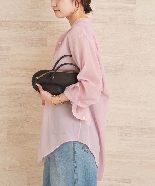 plage（プラージュ）の「organdy sheer シャツ（シャツ/ブラウス・レディース・ブラック/ピンク/ホワイト・FREE）」の17枚目の写真