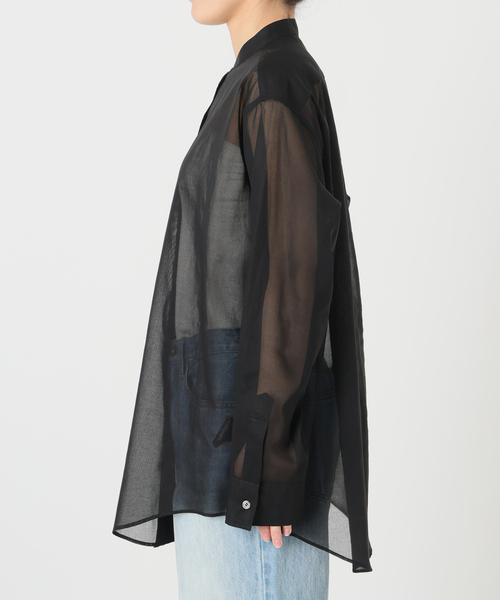 plage（プラージュ）の「organdy sheer シャツ（シャツ/ブラウス・レディース・ブラック/ピンク/ホワイト・FREE）」の20枚目の写真