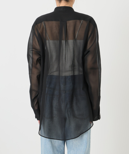 plage（プラージュ）の「organdy sheer シャツ（シャツ/ブラウス・レディース・ブラック/ピンク/ホワイト・FREE）」の21枚目の写真