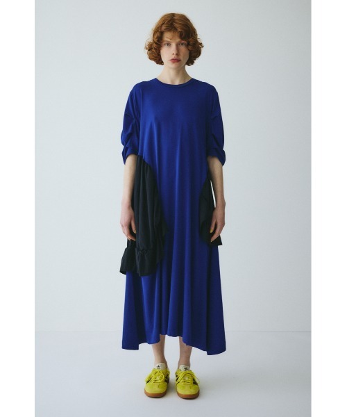 HeRIN.CYE(ヘリンドットサイ)の「Round gather dress ラウンドギャザードレス(ワンピース・レディース・ブラック/ホワイト/ブルー・FREE)」の3枚目の写真