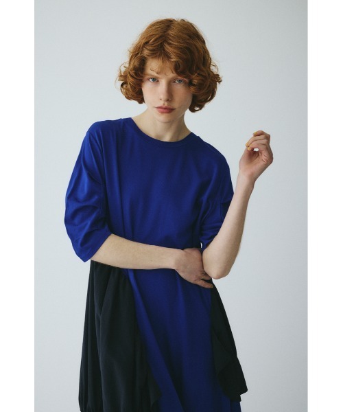 HeRIN.CYE(ヘリンドットサイ)の「Round gather dress ラウンドギャザードレス(ワンピース・レディース・ブラック/ホワイト/ブルー・FREE)」の12枚目の写真