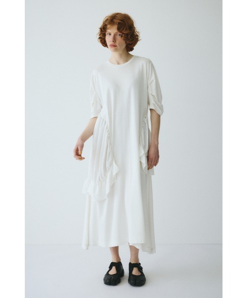 HeRIN.CYE(ヘリンドットサイ)の「Round gather dress ラウンドギャザードレス(ワンピース・レディース・ブラック/ホワイト/ブルー・FREE)」の18枚目の写真