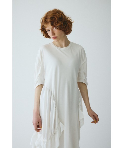 HeRIN.CYE(ヘリンドットサイ)の「Round gather dress ラウンドギャザードレス(ワンピース・レディース・ブラック/ホワイト/ブルー・FREE)」の21枚目の写真