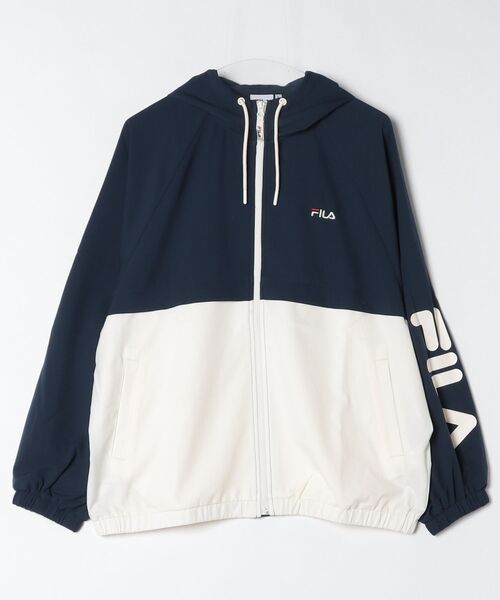 FILA（フィラ）の「フィラ FILA トラックジャケット（ナイロンジャケット・レディース・ネイビー/ブラック・S/M/L/XL）」の7枚目の写真