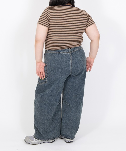 PUNYUS(プニュズ)の「サイドポケットバレルデニムパンツ(デニムパンツ・レディース・ライトブルー・5/4/3/2/1)」の11枚目の写真