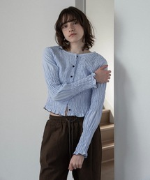 eim（エイム）の「button point random shirring blouse / ボタンポイントランダムシャーリングブラウス（シャツ/ブラウス）」