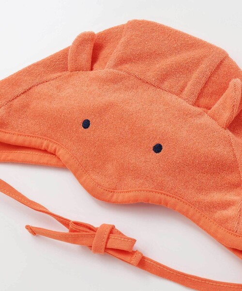 SLAP SLIP BABY（スラップスリップベビー）の「海の生き物ロンパース+帽子セットベビー(70~80cm)（ロンパース・キッズ・オレンジ/ホワイト・80ｃｍ/70cm）」の9枚目の写真
