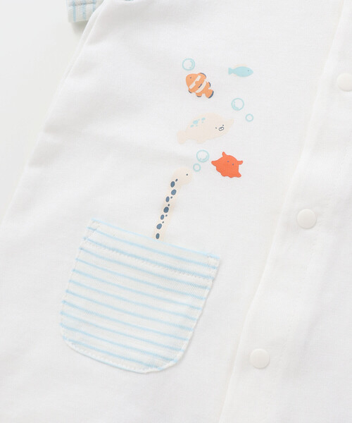 SLAP SLIP BABY（スラップスリップベビー）の「海の生き物ロンパース+帽子セットベビー(70~80cm)（ロンパース・キッズ・オレンジ/ホワイト・80ｃｍ/70cm）」の13枚目の写真