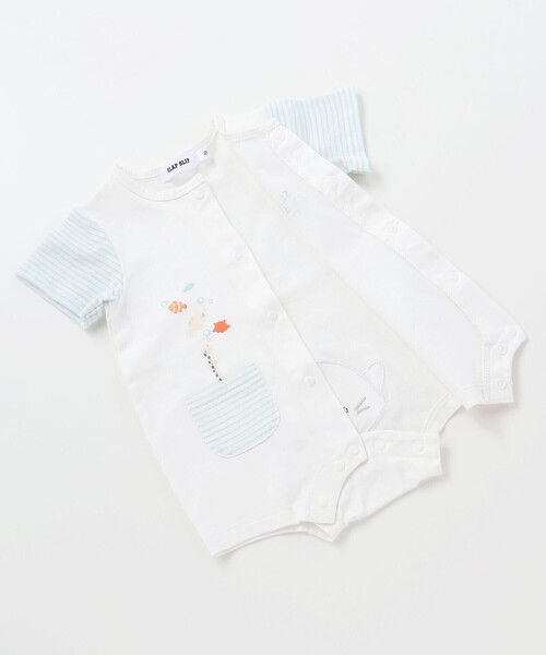 SLAP SLIP BABY（スラップスリップベビー）の「海の生き物ロンパース+帽子セットベビー(70~80cm)（ロンパース・キッズ・オレンジ/ホワイト・80ｃｍ/70cm）」の17枚目の写真