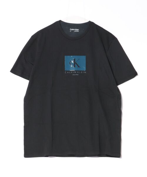 Calvin Klein(カルバン・クライン)の「CALVIN KLEINボックスロゴ半袖Tシャツ(Tシャツ/カットソー・メンズ・ホワイト/ブラック・SMALL/LARGE/MEDIUM)」の2枚目の写真