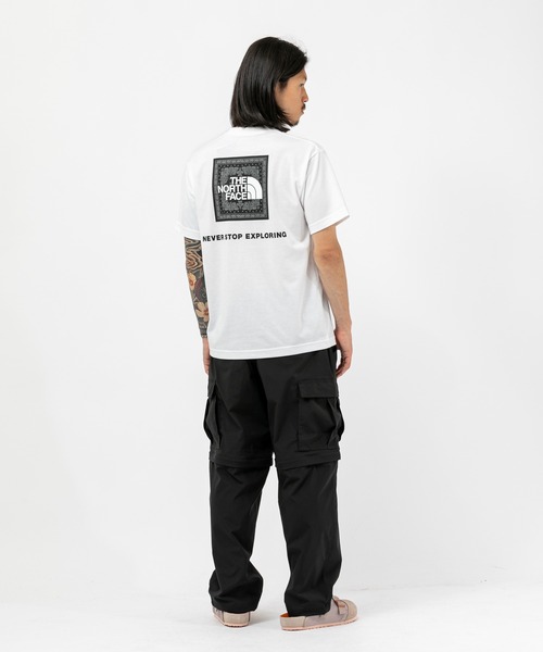 THE NORTH FACE(ザノースフェイス)の「THE NORTH FACE S/S Bandana Square Logo Tee ショートスリーブバンダナスクエアロゴティー(メンズ)(Tシャツ/カットソー・メンズ・ブラック/ホワイト系その他/パープル系・X-LARGE/LARGE/MEDIUM/SMALL)」の13枚目の写真