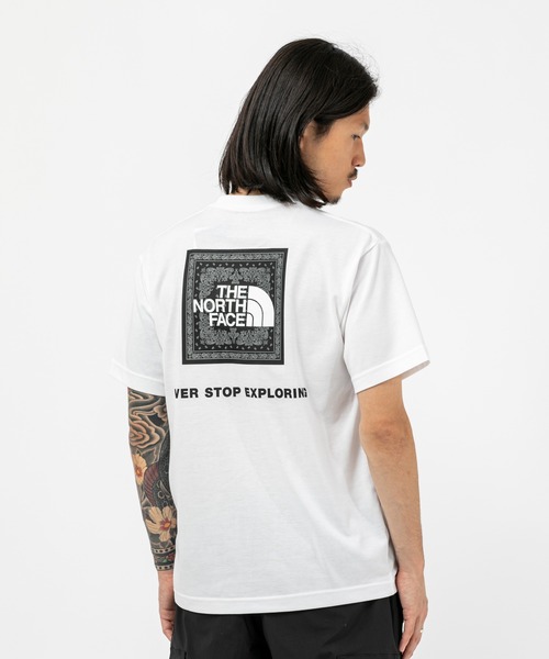 THE NORTH FACE(ザノースフェイス)の「THE NORTH FACE S/S Bandana Square Logo Tee ショートスリーブバンダナスクエアロゴティー(メンズ)(Tシャツ/カットソー・メンズ・ブラック/ホワイト系その他/パープル系・X-LARGE/LARGE/MEDIUM/SMALL)」の10枚目の写真
