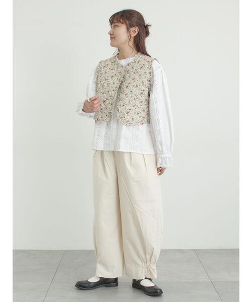 TSUHARU by Samansa Mos2（ツハルバイサマンサモスモス）の「【WHITE COLLECTION】オーバーレース切替ブラウス（シャツ/ブラウス・レディース・ホワイト・F）」の19枚目の写真