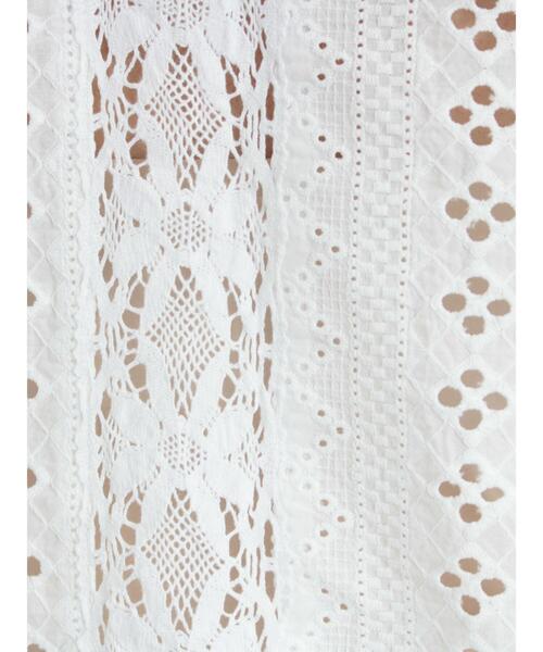 TSUHARU by Samansa Mos2（ツハルバイサマンサモスモス）の「【WHITE COLLECTION】オーバーレース切替ブラウス（シャツ/ブラウス・レディース・ホワイト・F）」の6枚目の写真