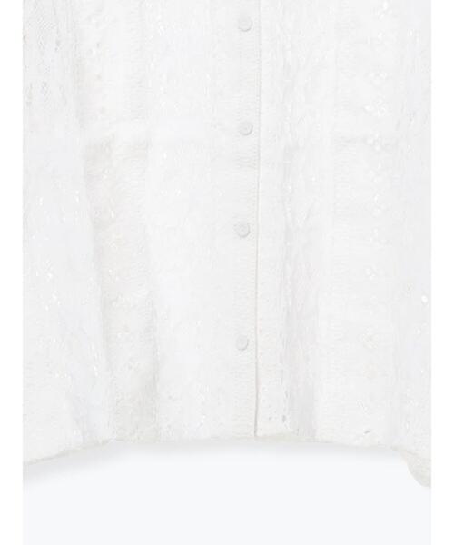 TSUHARU by Samansa Mos2（ツハルバイサマンサモスモス）の「【WHITE COLLECTION】オーバーレース切替ブラウス（シャツ/ブラウス・レディース・ホワイト・F）」の2枚目の写真
