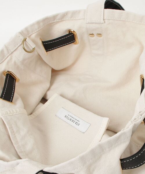 sita parantica（シータパランティカ）の「SITA PARANTICA（シータ パランティカ）COTTON CANVAS TOTE M/SP-BTB02_M/トートM（トートバッグ・レディース・ブラック・M）」の4枚目の写真