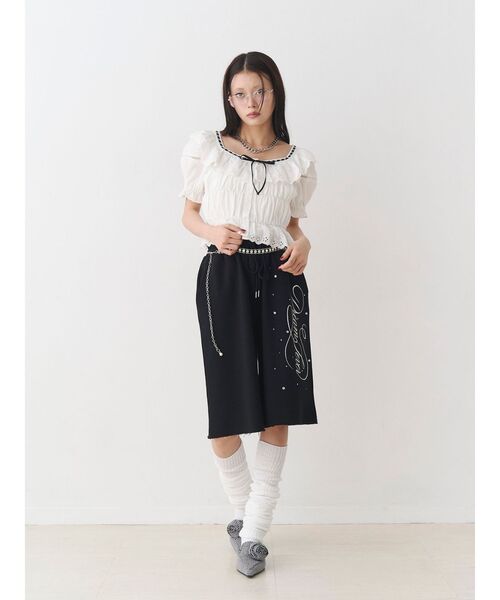 jouetie（ジュエティ）の「ローズモチーフパターンミュール（パンプス・レディース・ブラック/ブラウン・LARGE/MEDIUM）」の13枚目の写真