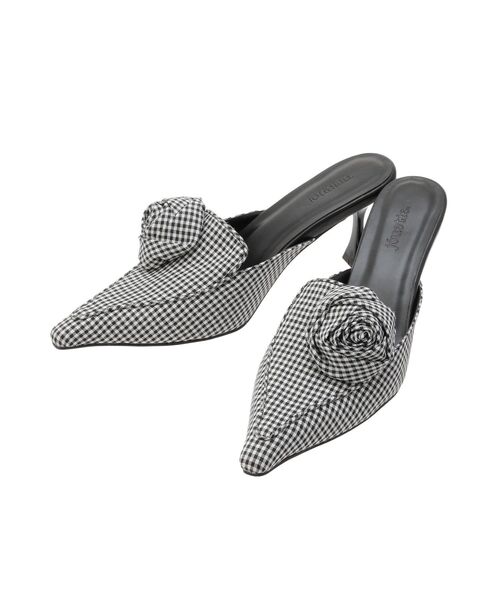 jouetie（ジュエティ）の「ローズモチーフパターンミュール（パンプス・レディース・ブラック/ブラウン・LARGE/MEDIUM）」の14枚目の写真