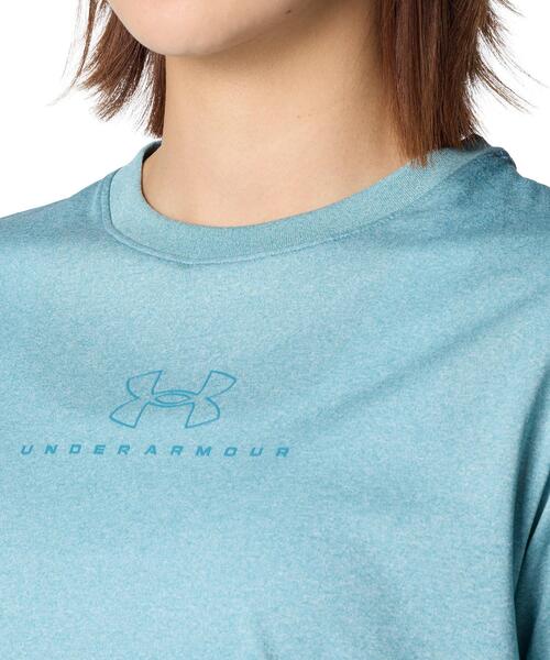 UNDER ARMOUR(アンダーアーマー)の「UAテック オーバーサイズ グラフィック Tシャツ(トレーニング/レディース)(Tシャツ/カットソー・レディース・ブルー系・M/XL/L/S)」の4枚目の写真
