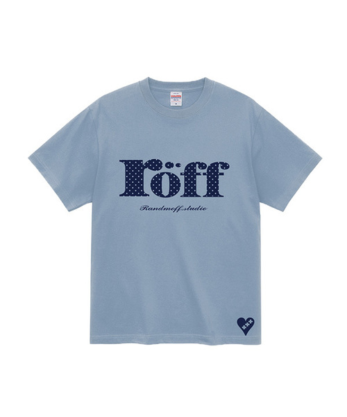RANDOMOFF(ランダムオフ)の「RÖFF TYPE PLAY DOT T-SHIRT (6color)(Tシャツ/カットソー・メンズ・ブラウン/ピンク/イエロー/ブルー/ミント/ダークアッシュ・SMALL/MEDIUM/LARGE/X-LARGE)」の5枚目の写真