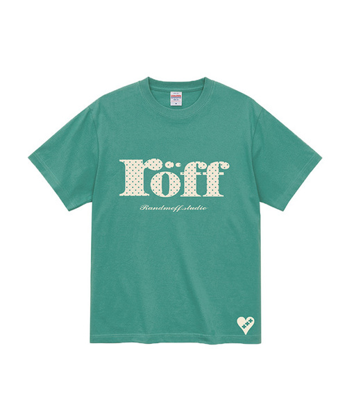RANDOMOFF(ランダムオフ)の「RÖFF TYPE PLAY DOT T-SHIRT (6color)(Tシャツ/カットソー・メンズ・ブラウン/ピンク/イエロー/ブルー/ミント/ダークアッシュ・SMALL/MEDIUM/LARGE/X-LARGE)」の4枚目の写真