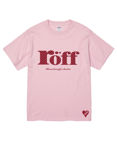 RANDOMOFF(ランダムオフ)の「RÖFF TYPE PLAY DOT T-SHIRT (6color)(Tシャツ/カットソー・メンズ・ブラウン/ピンク/イエロー/ブルー/ミント/ダークアッシュ・SMALL/MEDIUM/LARGE/X-LARGE)」の7枚目の写真