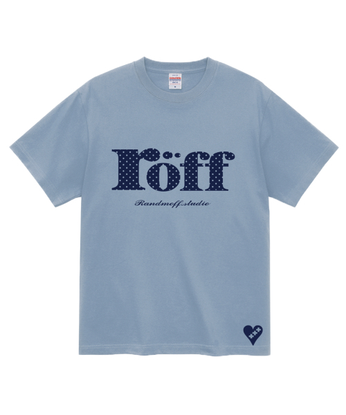 RANDOMOFF(ランダムオフ)の「RÖFF TYPE PLAY DOT T-SHIRT (6color)(Tシャツ/カットソー・メンズ・ブラウン/ピンク/イエロー/ブルー/ミント/ダークアッシュ・SMALL/MEDIUM/LARGE/X-LARGE)」の8枚目の写真