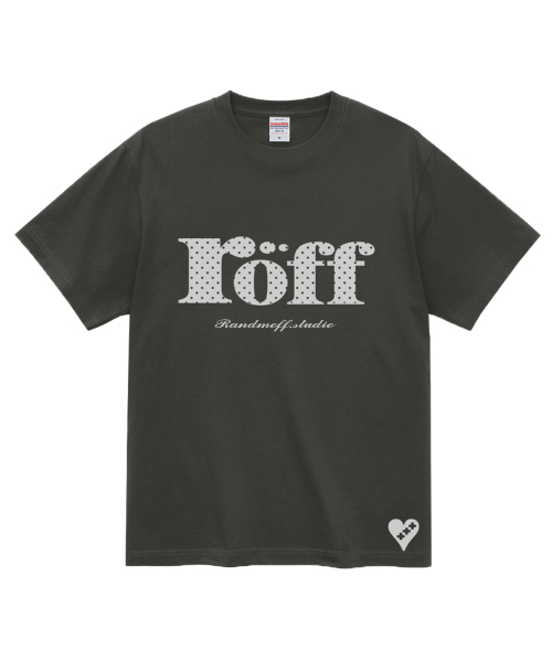 RANDOMOFF(ランダムオフ)の「RÖFF TYPE PLAY DOT T-SHIRT (6color)(Tシャツ/カットソー・メンズ・ブラウン/ピンク/イエロー/ブルー/ミント/ダークアッシュ・SMALL/MEDIUM/LARGE/X-LARGE)」の12枚目の写真