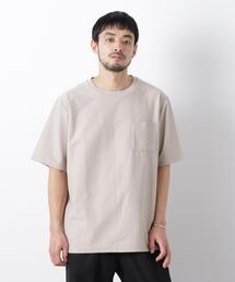 「Meaningful Continuity」coveross(R) ツイル調 冷感プレーティング天竺 ポケットTシャツ