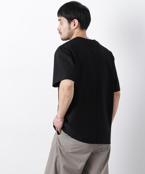 NANO universe（ナノユニバース）の「「Meaningful Continuity」coveross(R) ツイル調 冷感プレーティング天竺 ポケットTシャツ（Tシャツ/カットソー・メンズ・ブラック/ホワイト/ベージュ・M/L/S）」の19枚目の写真