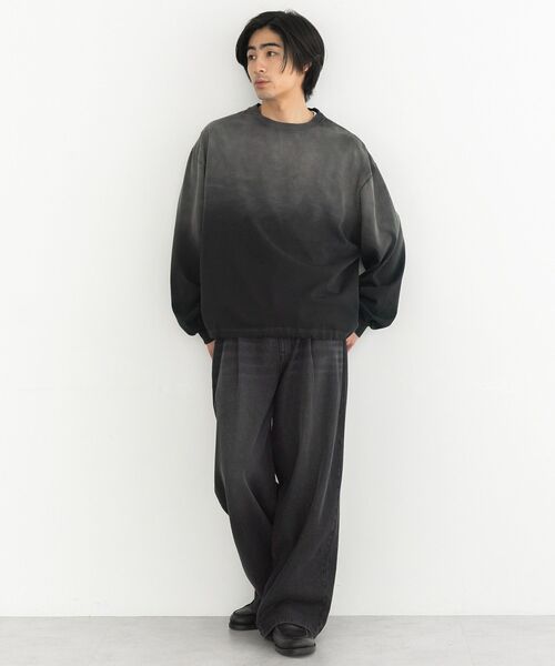 CRAFT STANDARD BOUTIQUE(クラフトスタンダードブティック)の「ヘビーウェイトグラデーションロンT(Tシャツ/カットソー・メンズ・ホワイト/ブラック・M/L)」の22枚目の写真