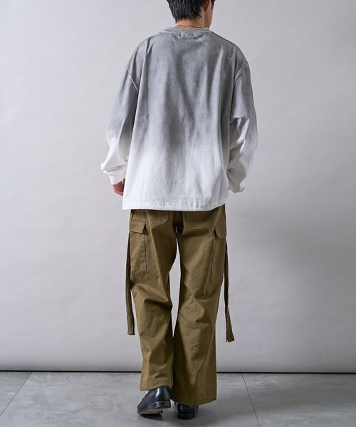 CRAFT STANDARD BOUTIQUE(クラフトスタンダードブティック)の「ヘビーウェイトグラデーションロンT(Tシャツ/カットソー・メンズ・ホワイト/ブラック・M/L)」の13枚目の写真