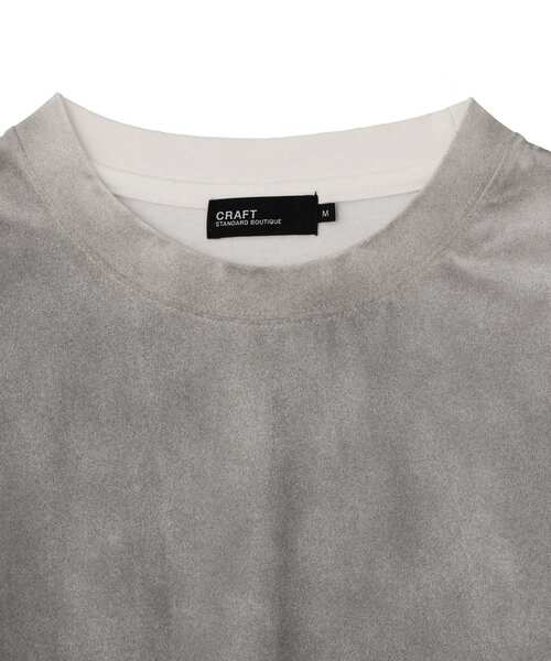 CRAFT STANDARD BOUTIQUE(クラフトスタンダードブティック)の「ヘビーウェイトグラデーションロンT(Tシャツ/カットソー・メンズ・ホワイト/ブラック・M/L)」の10枚目の写真