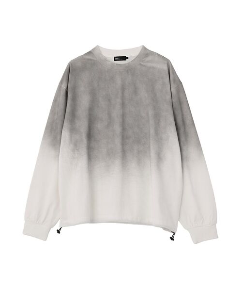 CRAFT STANDARD BOUTIQUE(クラフトスタンダードブティック)の「ヘビーウェイトグラデーションロンT(Tシャツ/カットソー・メンズ・ホワイト/ブラック・M/L)」の4枚目の写真