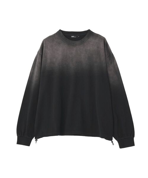 CRAFT STANDARD BOUTIQUE(クラフトスタンダードブティック)の「ヘビーウェイトグラデーションロンT(Tシャツ/カットソー・メンズ・ホワイト/ブラック・M/L)」の3枚目の写真