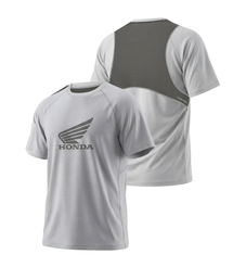 H-Tech Quick Dry Paneled Short Sleeve Light Gray
