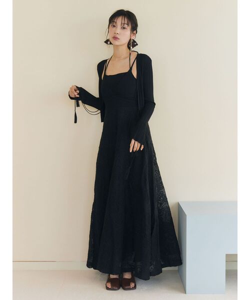 LAGUNAMOON(ラグナムーン)の「メッシュコンビニットドッキングワンピ-ス 【夏服】(ワンピース・レディース・ブラック/ブラウン・MEDIUM/SMALL)」の17枚目の写真