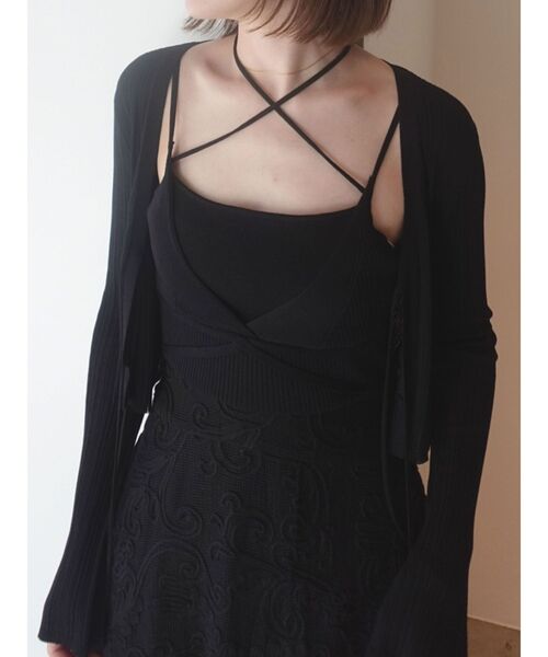 LAGUNAMOON(ラグナムーン)の「メッシュコンビニットドッキングワンピ-ス 【夏服】(ワンピース・レディース・ブラック/ブラウン・MEDIUM/SMALL)」の18枚目の写真