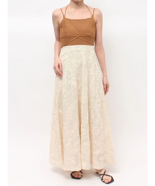 LAGUNAMOON(ラグナムーン)の「メッシュコンビニットドッキングワンピ-ス 【夏服】(ワンピース・レディース・ブラック/ブラウン・MEDIUM/SMALL)」の5枚目の写真