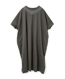 mizuiro ind 衿付きサテンコクーンワンピース（ワンピース