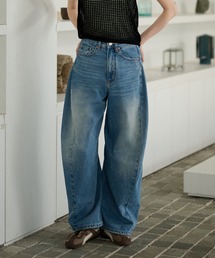 LAULEN | high waist washed wide denim /ハイウエストウォッシュドワイドデニム(デニムパンツ)