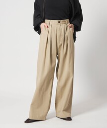 conte（コンテ）の「＜conte＞チノ タック ワイドパンツ（チノパンツ）」