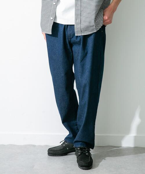 Lee(リー)の「Lee FLEEASY NARROW(その他パンツ・メンズ・ワンウォッシュ/ホワイト系その他/インディゴブルー/ストライプ・ONE)」の1枚目の写真
