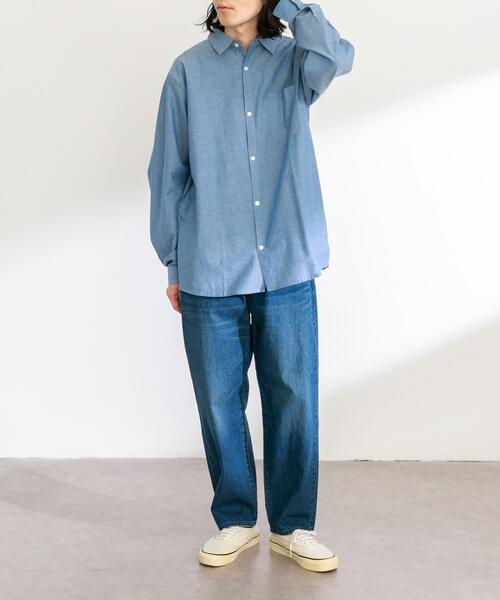 Lee(リー)の「Lee FLEEASY NARROW(その他パンツ・メンズ・ワンウォッシュ/ホワイト系その他/インディゴブルー/ストライプ・ONE)」の9枚目の写真
