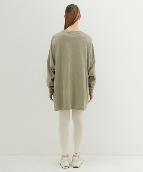 STOF(ストフ)の「JESUS LOOKS Emboroi L/S Tee(Tシャツ/カットソー・メンズ・カーキ/ブラック/ホワイト・M/S)」の5枚目の写真