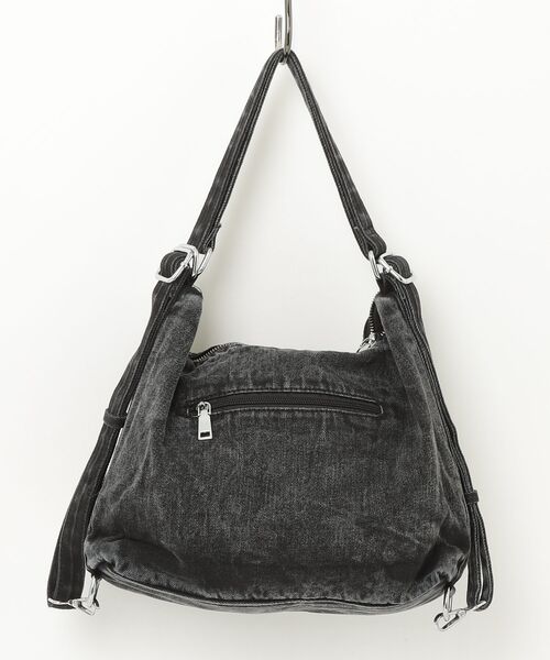 .KOM(ドットコム)の「A'GEM/9 × .kom 『.KOM/ドットケーオーエム』Y2Kウォッシュデニム3WAYバッグ(ショルダーバッグ・レディース・ブラック/ブルー・FREE)」の17枚目の写真