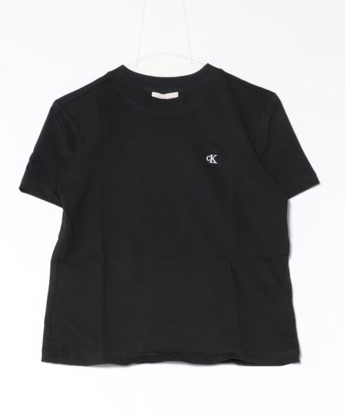 Calvin Klein(カルバン・クライン)の「【CALVIN KLEIN】クルーネックTシャツ 半袖(Tシャツ/カットソー・レディース・ホワイト/ブラック・X-SMALL/SMALL/MEDIUM)」の2枚目の写真