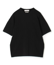 TOMORROWLAND tricot シーアイランドコットン ハーフスリーブクルーネックニット