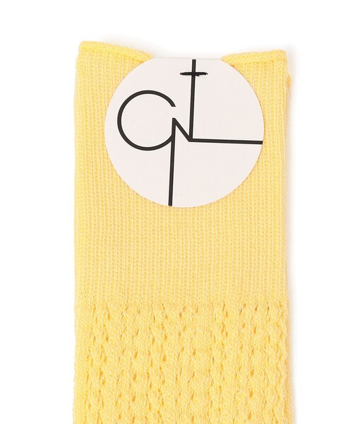 CONLEAD（コンリード）の「CONLEAD:レース ロング ソックス（ソックス/靴下・レディース・イエロー/ホワイト/レッド/ブラック・ONE SIZE）」の5枚目の写真